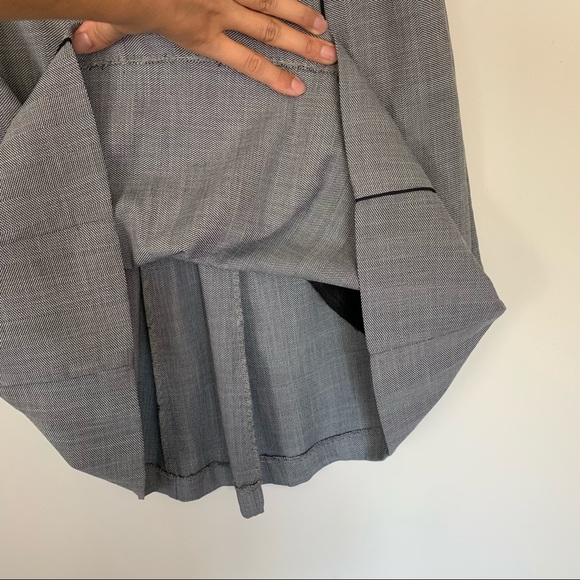 ZARA Gray V Neck Choker A-Line Shift Mini Dress - Picture 9 of 12